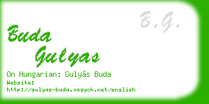 buda gulyas business card
